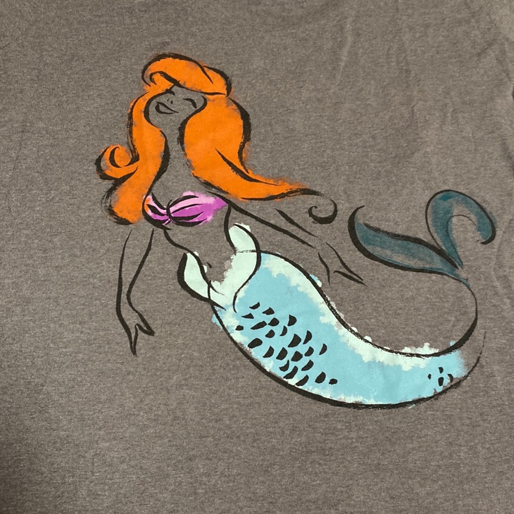 Disney Little Mermaid Scoop Neck Tee
